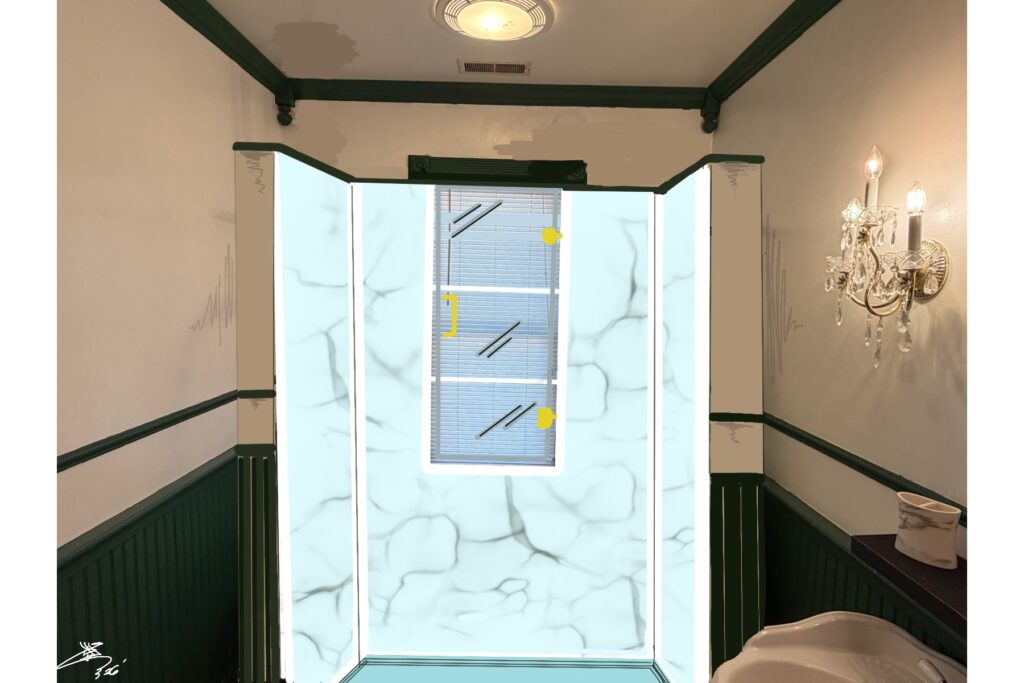 Shower plan drawing