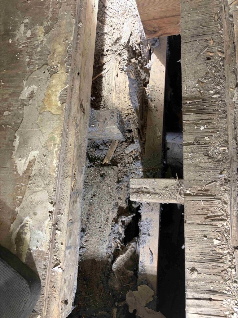 floor damage and unsupported floors at addition