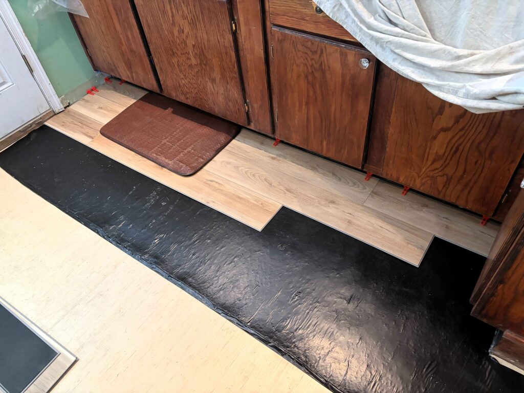 new lvt flooring going down