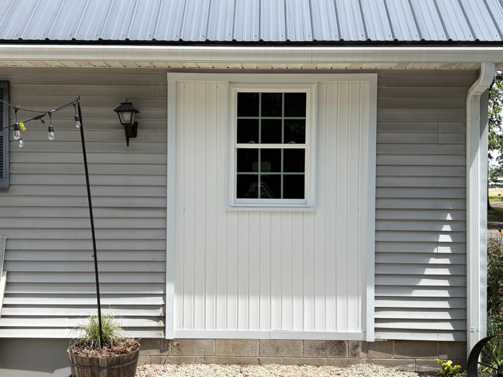 Finished new window exterior